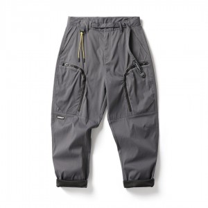 Miesten cagro-housut kolmiulotteiset vetoketjulliset isot taskut ulkona kolmitiivis toiminnallinen cagro-housu
