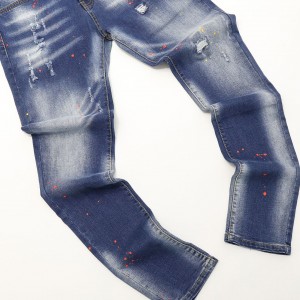 2021 Bejgħ sħun Jeans Men's Casual Slim-fit Dritti Denim Pants Plus Size Jeans tal-irġiel