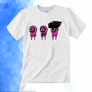 2021 new squid game cartoon printing short-sleeved Round Neck T-shirt