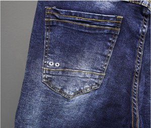 2021. gada karstā izpārdošana Vīriešu džinsi, ikdienas apdruka Taisnas džinsu bikses, zilas liela izmēra vīriešu džinsi