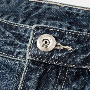 chất lượng cao quần jean nam thời trang giữa eo lưng giữa quần denim lưng lửng quần jean đơn giản