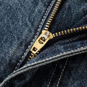 vysoce kvalitní džíny pánská móda džínové kalhoty do poloviny pasu ležérní volné džíny