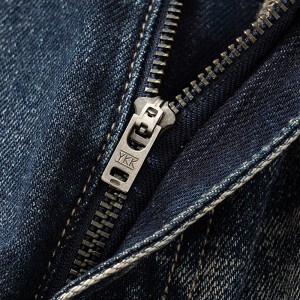 Direkt ab Werk hochwertige Jeans Herrenmode mit mittlerer Taille mit mittlerer Taille Denim-Hose beiläufige lockere Jeans