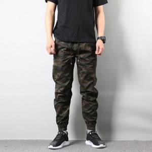 Txiv neej trousers xoob-fitting camouflage cargo pant hnav-resistant xws li cargo ris
