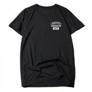 गर्मियों में गर्म बिक्री आकस्मिक सरल पत्र मुद्रण पुरुषों की टी-शर्ट