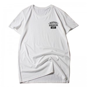 kesän kuuma myynti rento yksinkertainen kirjainpainatus miesten T-paita