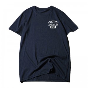 गर्मी तातो बिक्री आकस्मिक सरल पत्र मुद्रण पुरुष टी-शर्ट