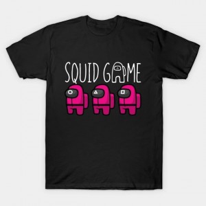 हॉट सेल फॅशन स्क्विड गेम पॅटर्न प्रिंटेड गोल नेक कॉटन टी-शर्ट