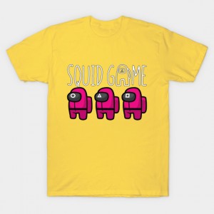 T-shirt en coton à col rond imprimé motif de jeu de calmar de mode de vente chaude