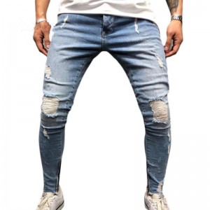 2019 wholesale price China Four Colors 2020 Summer Fashion Button Skinny Sexy Jeans