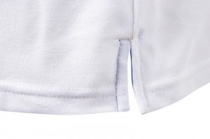 Зручная баваўняная пустая футболка з кароткім рукавом мужчынская кашуля ПОЛА на маланкі