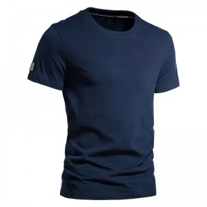 Fashion Mens Quality Short Sleeve O Neck Blank Slim Casual Mens T-shirt