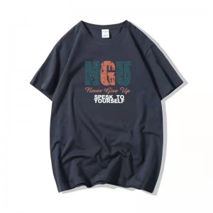 Fashion Casual Cotton O-Neck short sleeve letter printing Men's T-shirt