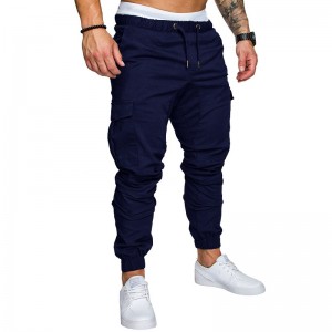 Individualizuotos mados „Cargo Pants“ vyriškos Aukštos kokybės laisvalaikio vyriškos kelnės su raišteliu