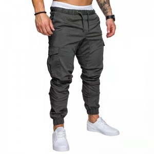Pantalons cargo de moda personalitzats per a homes Pantalons d'home amb cordó casuals d'alta qualitat