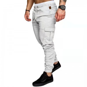 Custom Fashion Cargo Pants Vīriešu Augstas kvalitātes ikdienas savelkamās vīriešu bikses