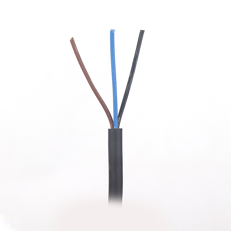 UL2464  3C*22AWG+T OD:4.40MM Black PVC Cable With Jacket