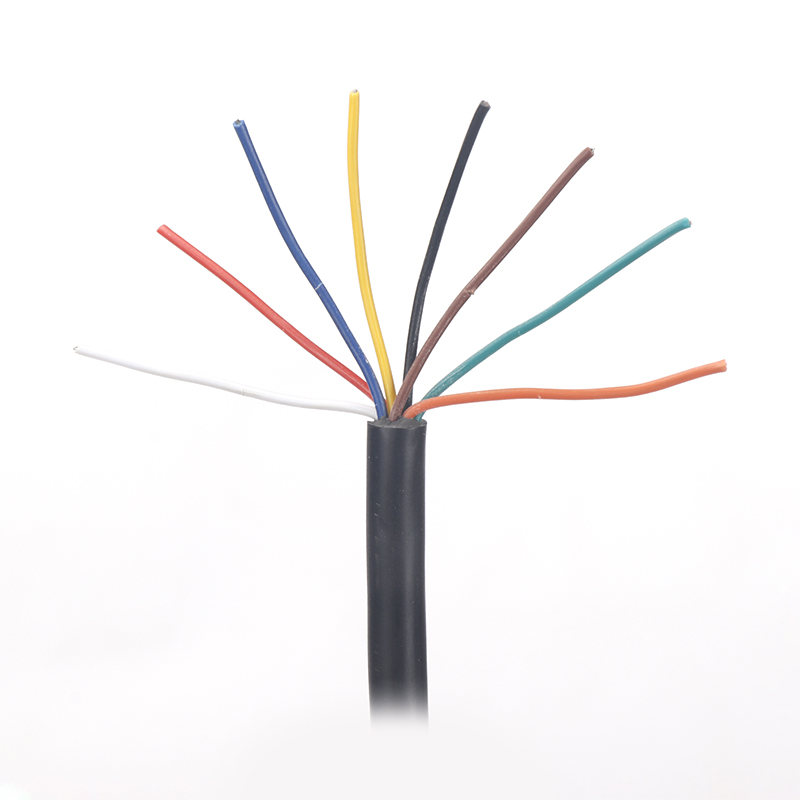 UL20549  8C*24AWG+F+P OD:5.0MM Black PUR Cable