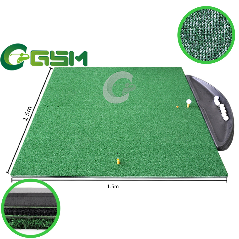 Golf-Schlagmatte, Driving Range, für den Außenbereich, zweilagig, matt, 3D-1