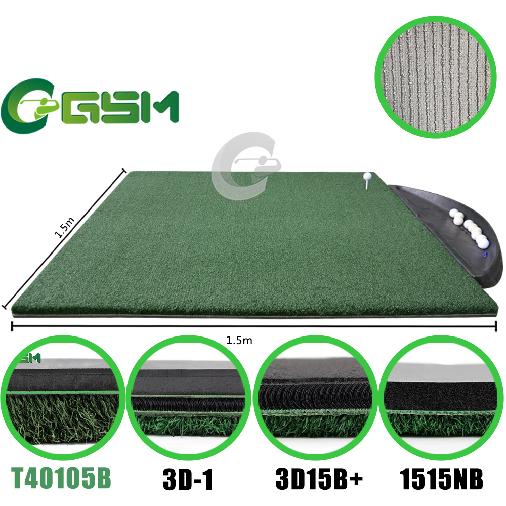 高尔夫击球垫最密集的练习场垫，带 T 形线草坪 T40105B