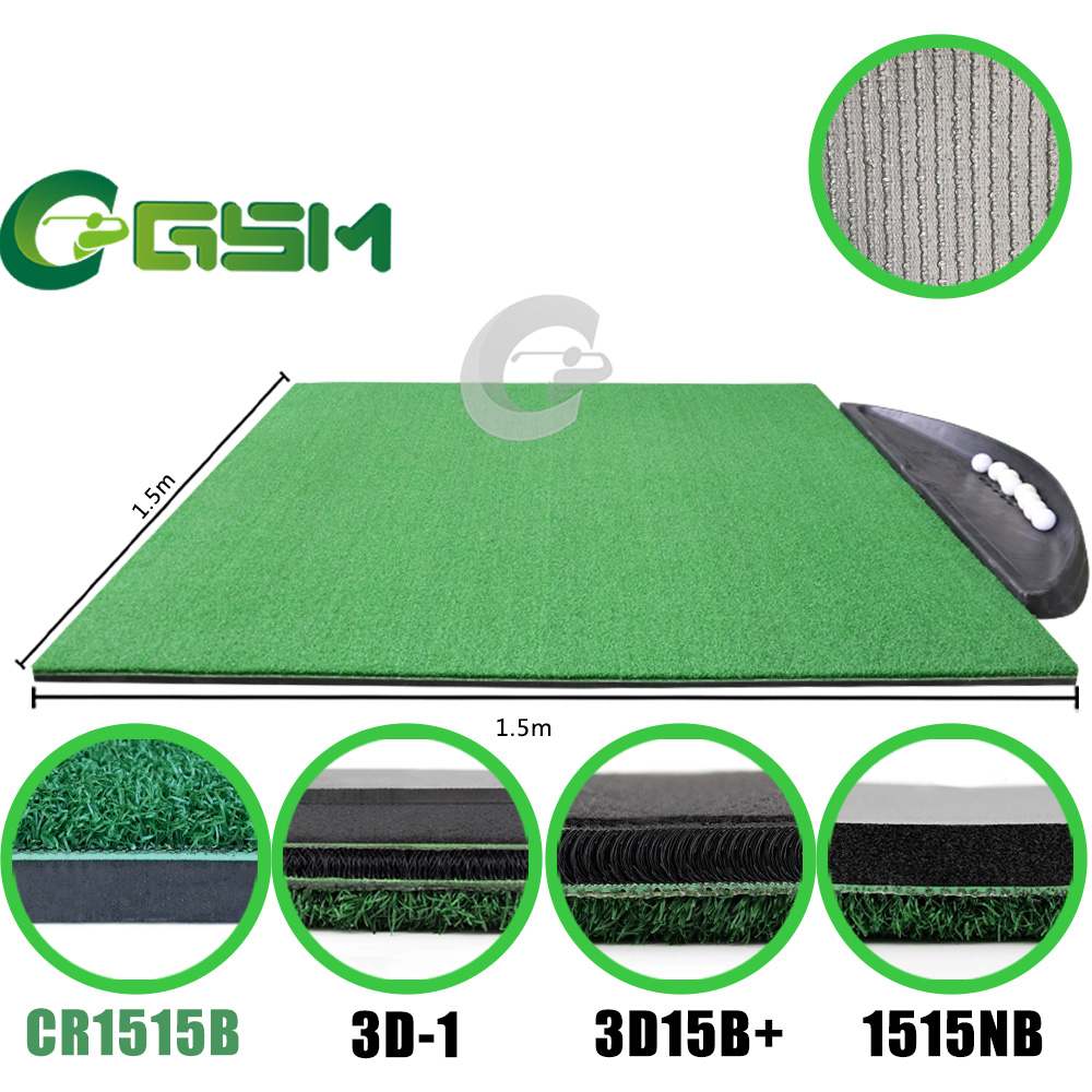 Vairumtirdzniecības cena Golfa šūpošanās paklājs āra golfa treniņu sitienu paklājs, piemērots golfa trenēšanai CR1515B
