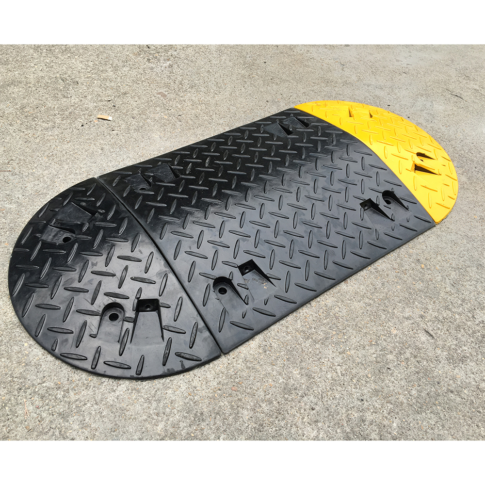 50CM Rubber Speed Bump With Yellow & Black Color