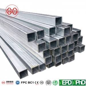 Online Manufacturer for Hot galvanized square tube for New Zealand Manufacturer