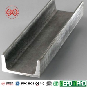 ໂຮງງານຜະລິດໂດຍກົງສະຫນອງຄຸນນະພາບສູງຕ່ໍາ Carbon Steel U Channels Aluminum Channels