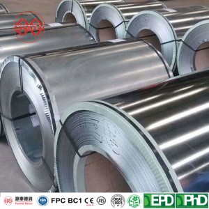 Konstruktionsmateriale højkvalitets varmgalvaniserede stålspoler z275