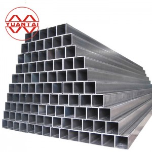 YuantaiDerun q235 inşaat için siyah kare çelik boru