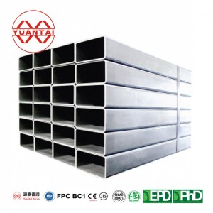 YuantaiDerun q235 svart fyrkantigt stålrör för konstruktion