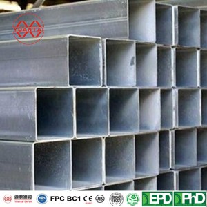ASTM Standard Q235B Galvanized Steel Tube Square Price
