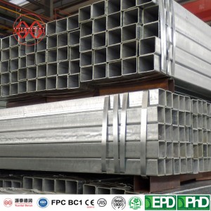 ODM 40×40 steel square pipe YuantaiDerun