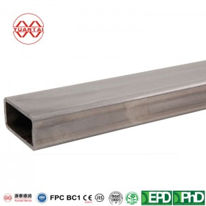 Unpoliertes (geschliffenes) rechteckiges Stahlrohr – 5,08 x 7,62 x 0,20 cm – 8 Fuß lang