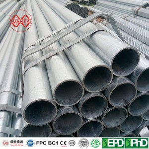 አምራች ODM Hot galvanized round pipe
