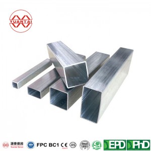 China yuantai derun (accept OEM odm obm) fabrică de țevi de oțel dreptunghiulare