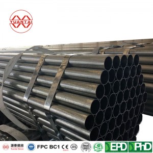Fábrica de tubos de acero ERW China yuantaiderun (puede oem odm obm) tubo redondo de acero suave