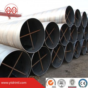 ເສັ້ນຜ່າສູນກາງຂະຫນາດໃຫຍ່ 48 ນິ້ວ Spiral Welded Steel Pipe / Electric Penstock Pipe