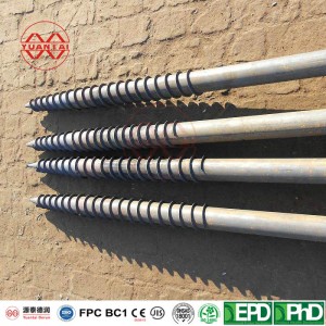 stål spiral slipad påle tillverkare yuantaiderun (kan oem obm odm)
