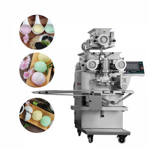 Otomatik mochi üç hazneli iki renkli börek hazırlama makinesi