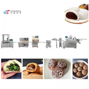 Liña de produción automática de máquinas de fabricación de bolos recheos ao vapor