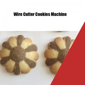Máquina para facer galletas de dobre cor