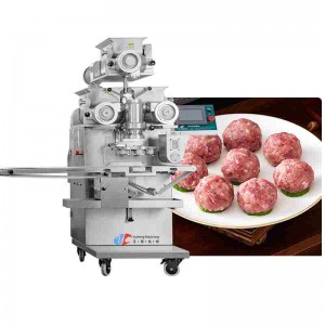 Mochini o Ikemetseng oa Meatball Meat Ball Equipment Meatball Encruster Encrusting Machine Production Line