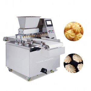 फ़ैक्टरी में प्रयुक्त बटर कुकी जमाकर्ता मशीन