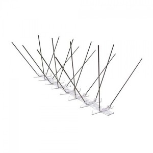 safe and humane stainless steel bird spikes with flexible pc base