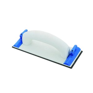 Hand Sander with Plastic Handle and Screw Metal Clamp