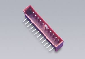 YWJAE125-sarjan Wire-to-Board-liitin Jako: 1,25 mm (.049″) Yksirivinen sivusisääntulo DIP-tyyppi Johdinalue: AWG 28-32