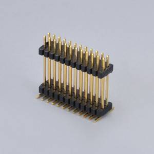 Pin Header Pitch:1.27mm(.050″) Dual Row SMD Type Dual Plastic