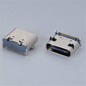 USB C-प्रकार महिला 16Pin DIP आणि SMD प्रकार