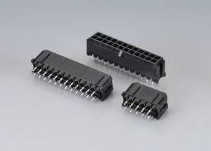 YWMF300 シリーズ 電線対基板コネクタ ピッチ:3.00mm(.118″) 2 列トップエントリー DIP タイプ 電線範囲:AWG 20-24